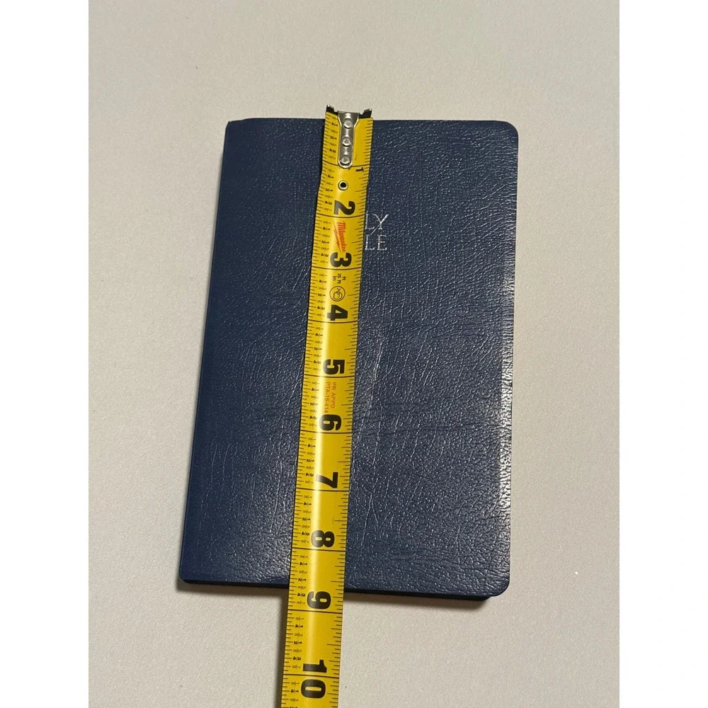 Thomas Nelson NKJV Holy Bible Blue Imitation Leather Compact Gold Edged Pages